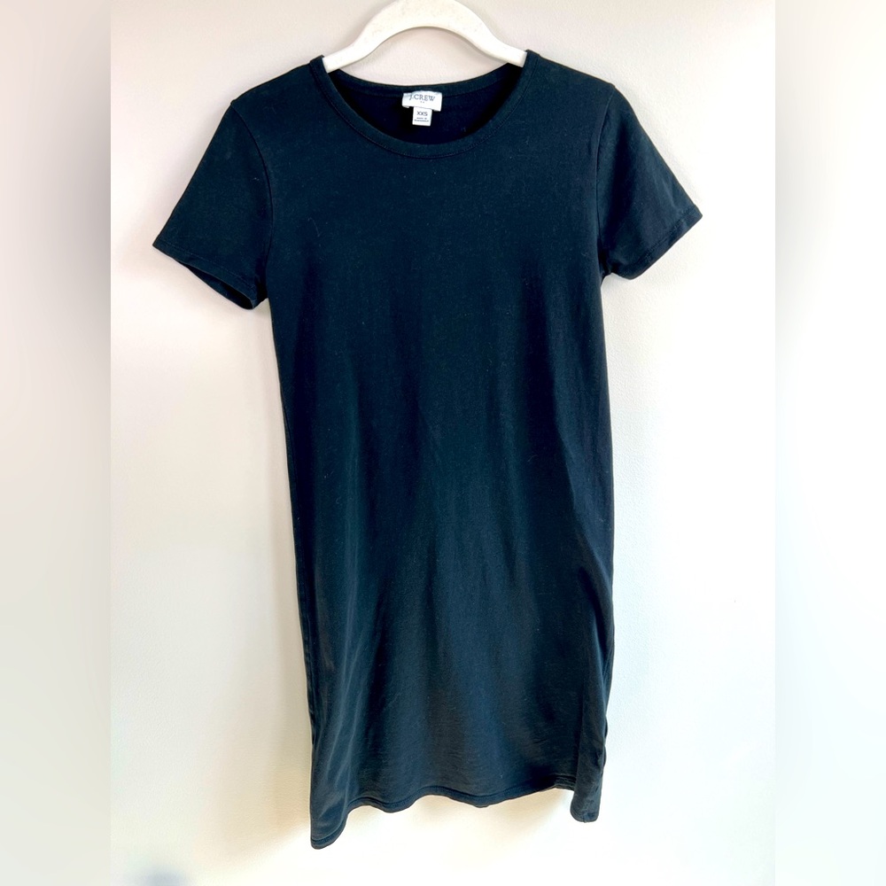J Crew black t-shirt dress, XXS extra extra small